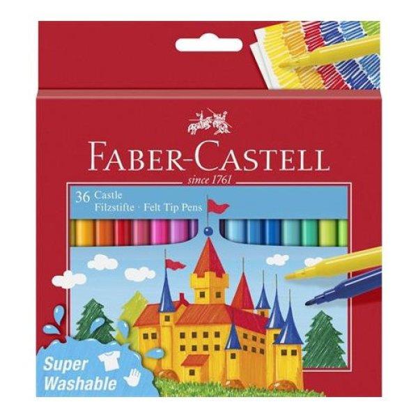 Filctoll készlet, FABER-CASTELL, 36 különböző szín "Castle"