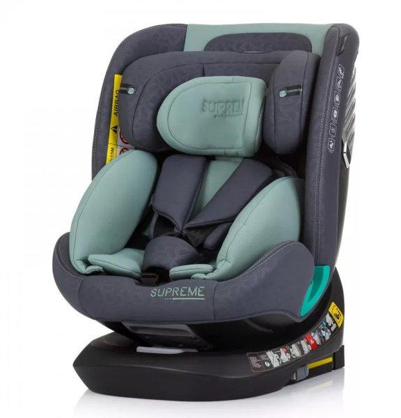 Chipolino Supreme autósülés Isofix 40-150cm - Pastel Green 