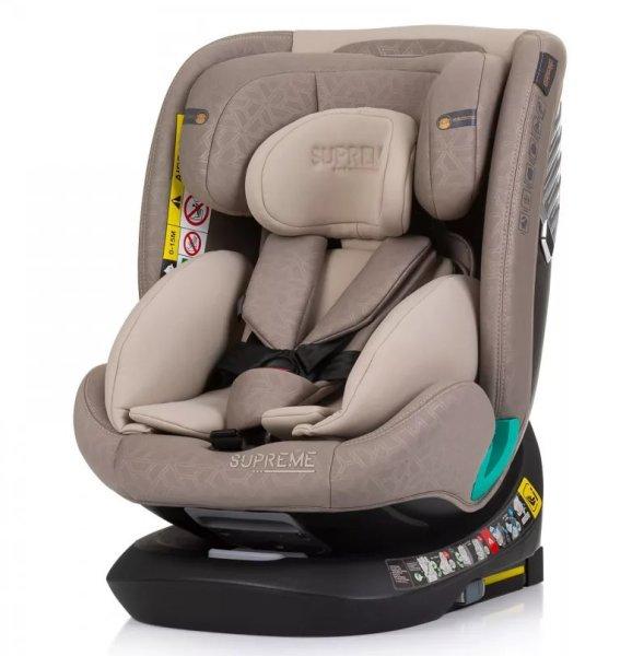 Chipolino Supreme autósülés Isofix 40-150cm - Macadamia 