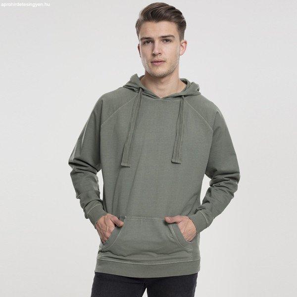 Férfi pulóver Urban Classics Garment Washed Terry Hoody olive