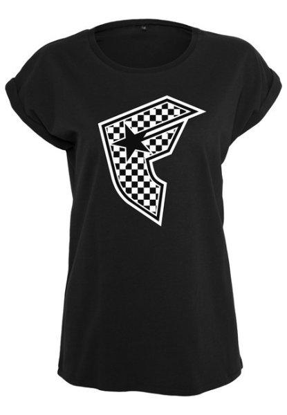 Urban Classics Ladies Checker Badge Tee black