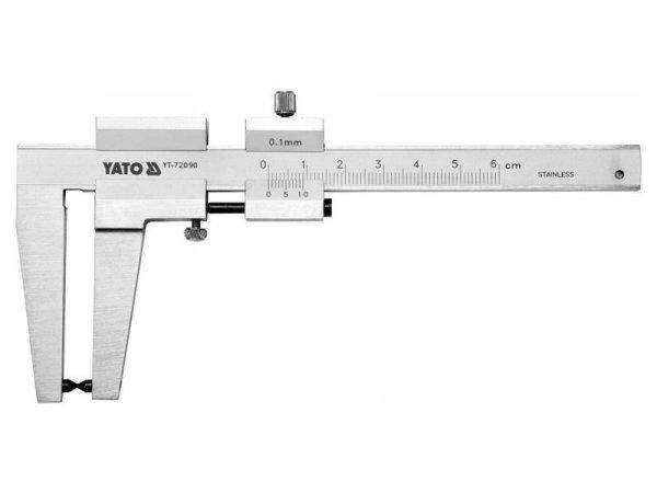 YATO Féktárcsa vastagság mérő 0-60 mm/0,1 mm mérési tartomány, 160 mm
hosszú