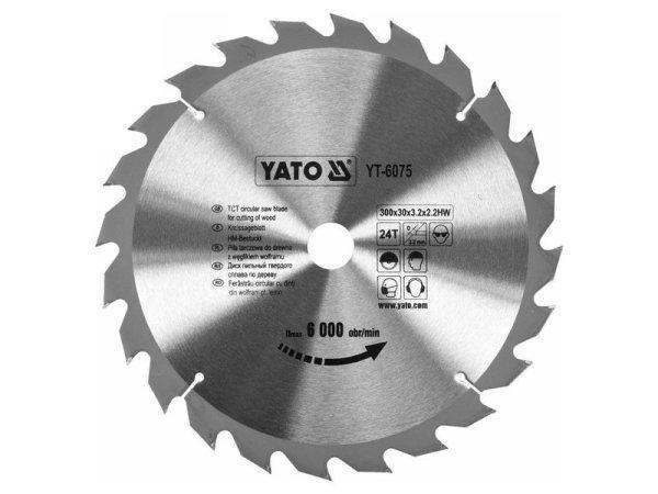 YATO Fűrésztárcsa fához 300 x 30 x 2,0 mm / 24T