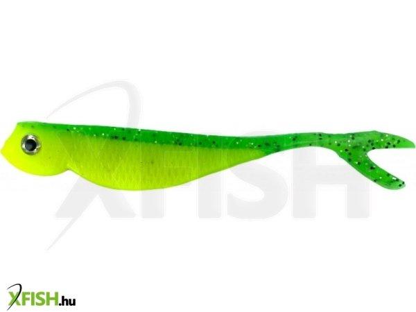 Czero Finchy fat fish glitter green lemon gumihal 9,5 cm 6db/csomag