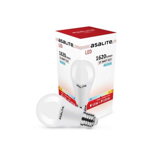 Asalite LED Izzó A65 gömb E27 15W 4000K (1620 lumen)