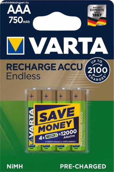 Varta Akkumulátor Endless Energy R2U Mikro AAA 750mAh B4