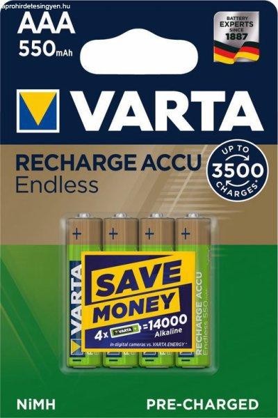 Varta Akkumulátor Endless Energy R2U Mikro AAA 550mAh B4