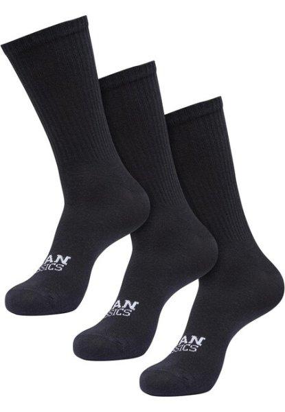 Urban Classics Simple Flat Knit Socks 3-Pack black