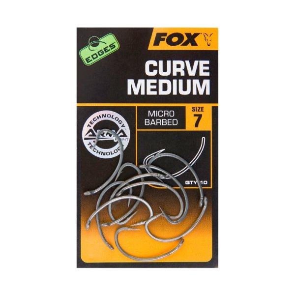 Fox Edges™ Curve Medium bojlis horog #2 10db (CHK198)