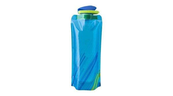 Kék 700 ml-es összehajtható vizes palack