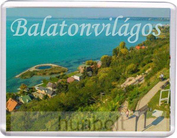 Balatonvilágos Tengerszem hűtőmágnes (műanyag keretes)