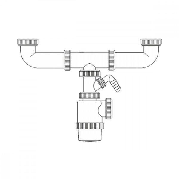 Washbasin Siphon Mirtak PVC MOST 8964 HELYETT 5366 Ft-ért!