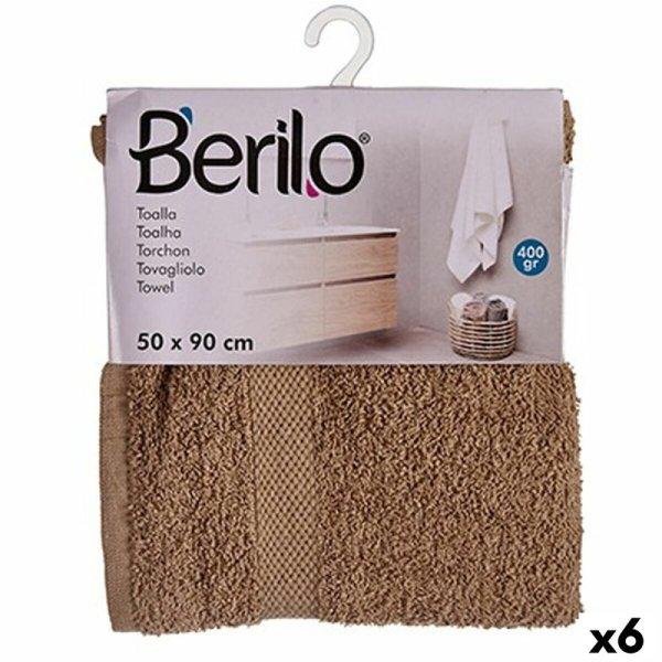 Fürdőlepedő Berilo 89661 Camel 80 % Pamut 20 % Poliészter 50 x 90 cm (6
egység) MOST 17951 HELYETT 10748 Ft-ért!