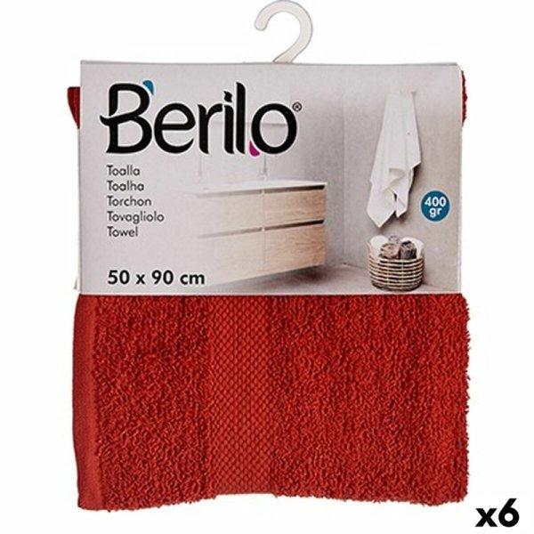 Fürdőlepedő Berilo 89665 Cserép 80 % Pamut 20 % Poliészter 50 x 90 cm (6
egység) MOST 17951 HELYETT 10748 Ft-ért!