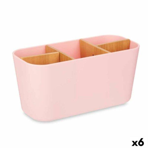 Fogkefe tartó Berilo B9045-PINK Rózsaszín Bambusz polipropilén 21 x 10 x 9
cm (6 egység) MOST 17657 HELYETT 10566 Ft-ért!