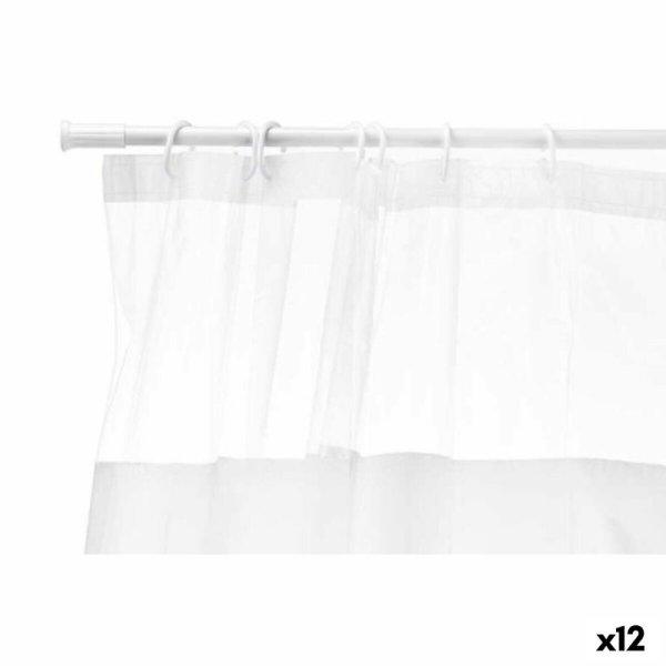 Zuhanyfüggöny Berilo 213 Fehér Átlátszó Műanyag PEVA 180 x 180 cm (12
egység) MOST 40033 HELYETT 27283 Ft-ért!
