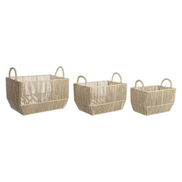 Kosár készlet DKD Home Decor Fém Természetes rost (40 x 30 x 25 cm) MOST
33660 HELYETT 19702 Ft-ért!