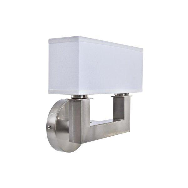 Fali Lámpa DKD Home Decor Ezüst színű Fém Poliészter Fehér 220 V 40 W (25
x 14 x 24 cm) MOST 53258 HELYETT 33707 Ft-ért!