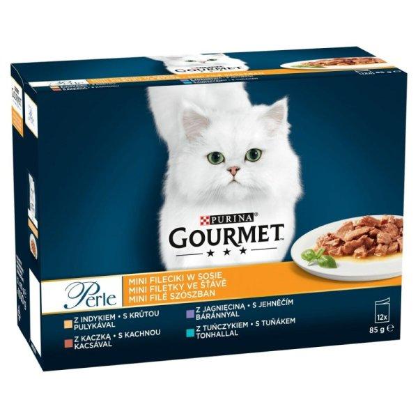 Macska eledel Purina Gourmet Perle Tonhal Pulyka Bárány Kacsa 12 x 85 g MOST
6907 HELYETT 4134 Ft-ért!