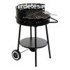 Szn barbecue kerekekkel DKD Home Decor Fekete Fm Manyag 5