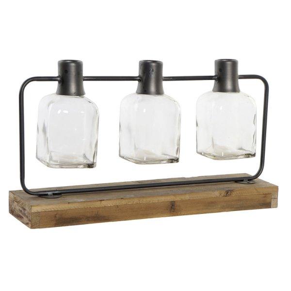 Váza DKD Home Decor Fekete Természetes Fém Kristály Császárfa 49 x 11 x 27
cm (3 Darabok) MOST 20883 HELYETT 12220 Ft-ért!