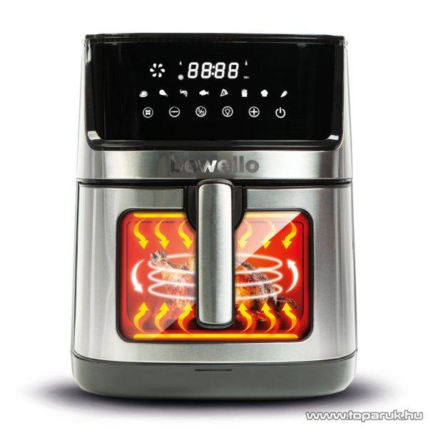 bewello BW1002C XXL Digitális érintőgombos alul-felül fűtőszálas
forrólevegős olaj nélküli légkeveréses Air Fryer sütő, olajsütő,
fritőz, 7,5 literes, 2000 W