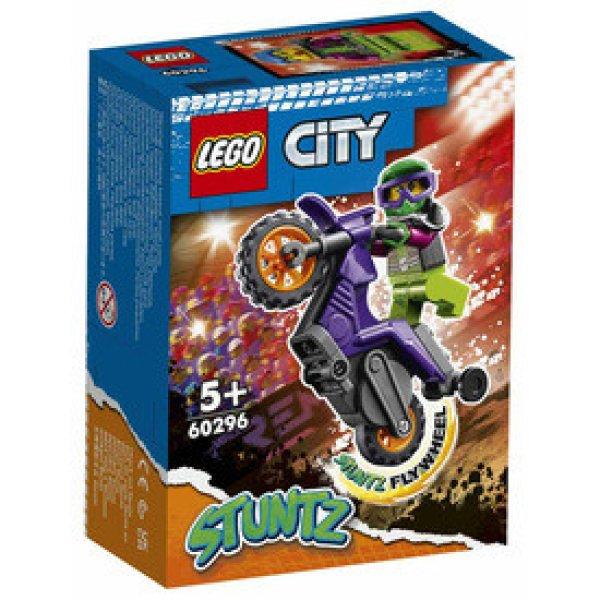 LEGO City 60296 Wheelie kaszkadőr motorkerékpár