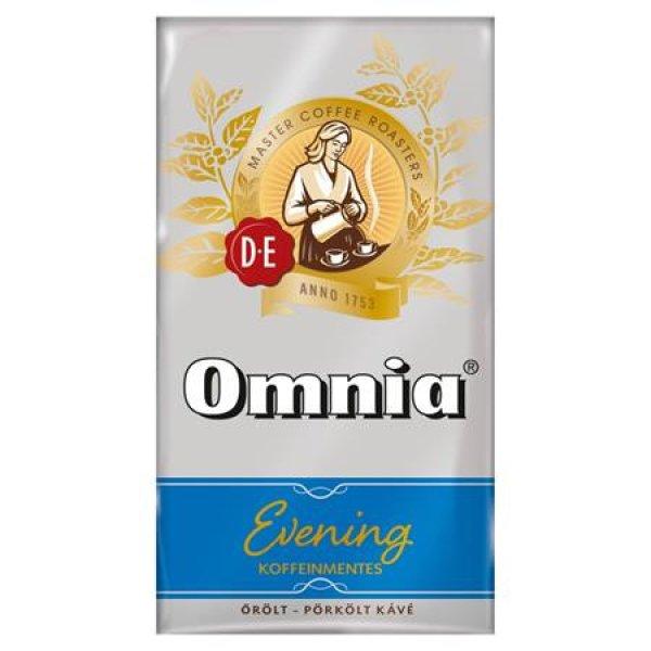 Kávé, pörkölt, őrölt, vákuumos csomagolásban, 250 g, DOUWE EGBERTS
"Omnia Evening", Koffeinmentes