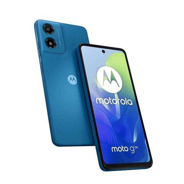 Motorola Moto G04 4/64 GB Dual SIM kártyafüggetlen érintős mobiltelefon,
kék (Stain Blue)