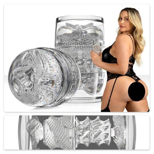 Fleshlight Quickshot Mia Malkova - utazó maszturbátor (áttetsző)