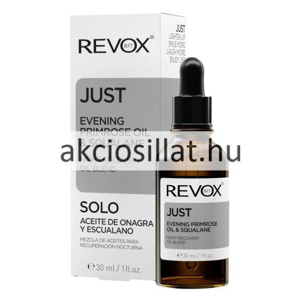 Revox Just Evening Primrose Oil & Squalane Éjszakai Regeneráló Olajkeverék
30ml