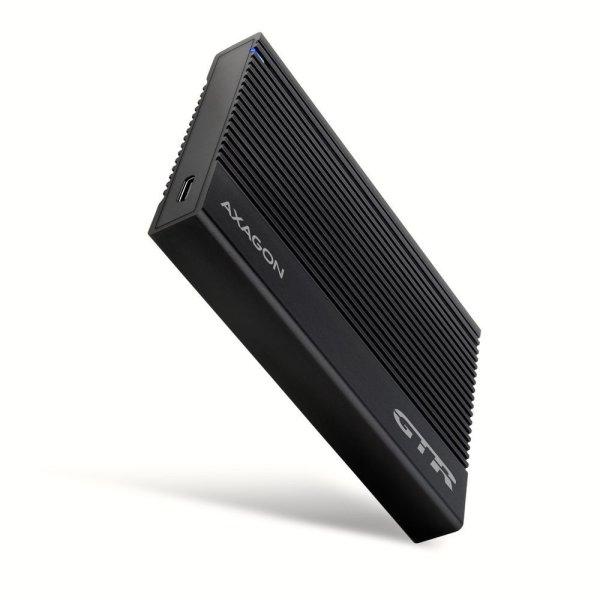 AXAGON EE25-GTR USB-C 3.2 Gen 2 - SATA 6G, 2.5" External RIBBED box Black