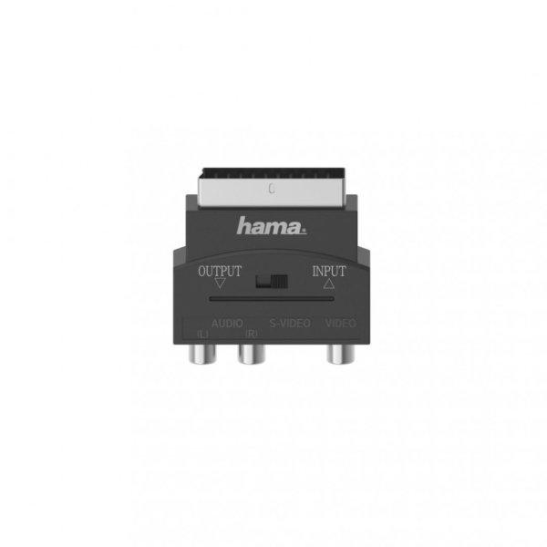 Hama Fic AV SCART-3RCA-SVHS out/in Black