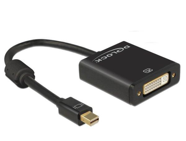 DeLock mini Displayport 1.2 male > DVI-I (Dual Link) (24+5) female 4K Active
Adapter Black