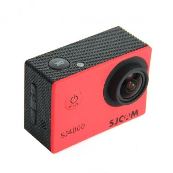 SJCAM SJ4000 Sportkamera Red Waterproof Case