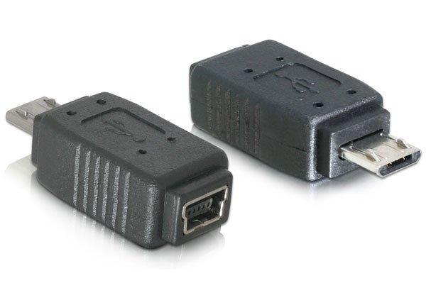 DeLock Adapter USB micro-B male to mini USB 5pin