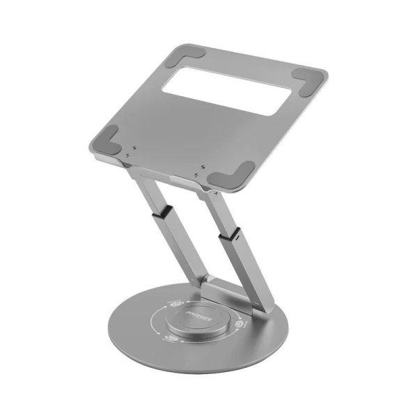 Promate DeskMate-6 Ergonomic Multi-Level Aluminium Laptop Stand Silver