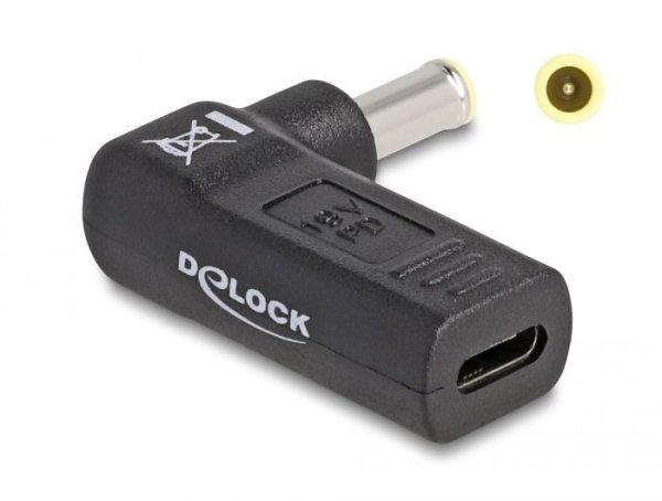 DeLock Adapter for Laptop Charging Cable USB Type-C female to Samsung 5.5 x 3.0
mm male 90° angled