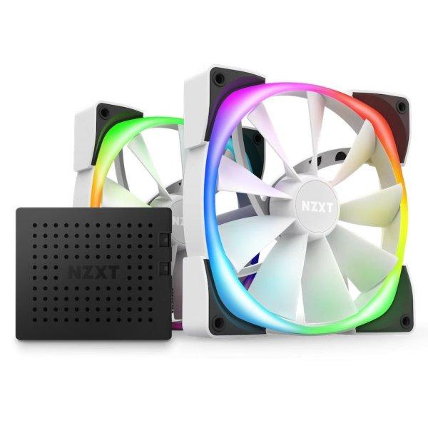 NZXT Aer RGB 2 140mm Twin Starter Pack White