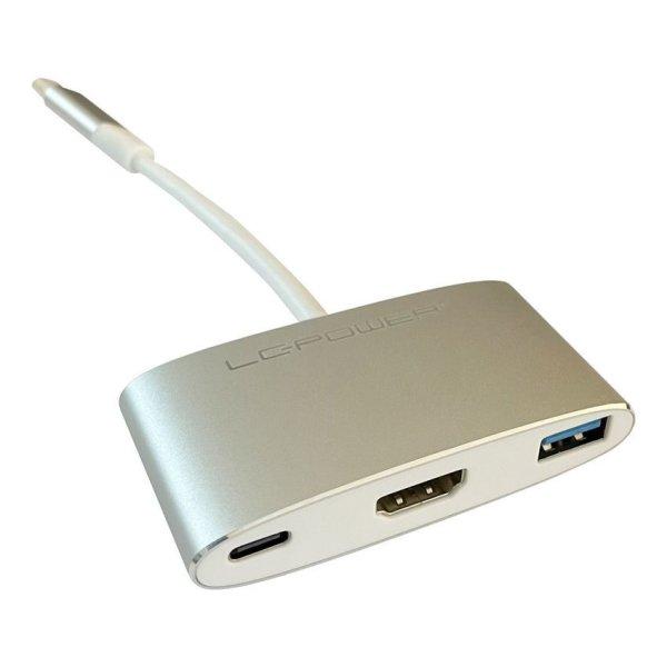 LC Power LC-HUB-C-MULTI-4 USB hub External USB type C hub with USB 3.0, HDMI and
PD port