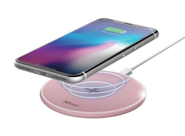 Trust Qylo Fast Wireless Charging Pad 7.5/10W Pink