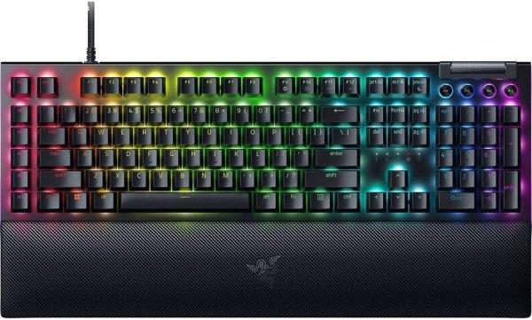 Razer BlackWidow V4 Green Switch Keyboard Black UK