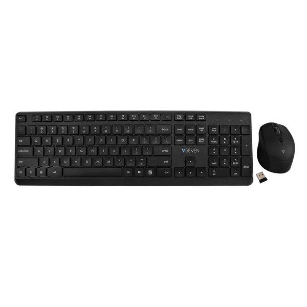 V7 CKW350 Wireless Keyboard and Mouse Combo Black US