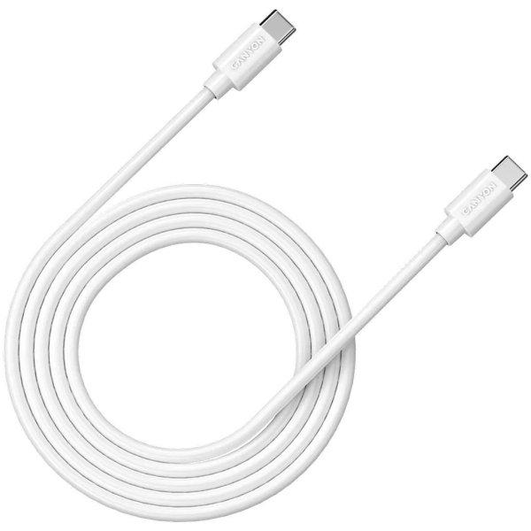 Canyon C-12 Fast charging and data transfer cable USB-C to USB-C 2m White