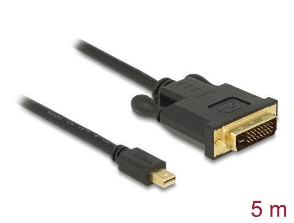 DeLock Kabel mini DisplayPort 1.1 Stecker > DVI 24+1 Stecker 5m Black