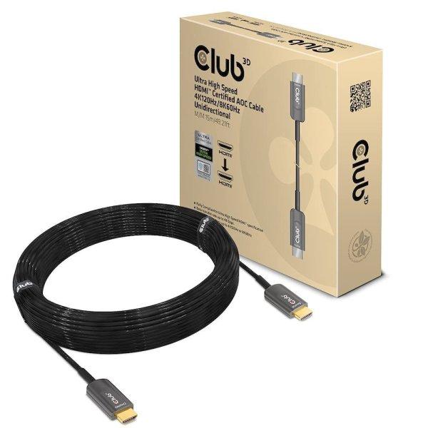 Club3D Ultra High Speed HDMI Certified AOC Cable 4K120Hz/8K60Hz Unidirectional
M/M 15m Black