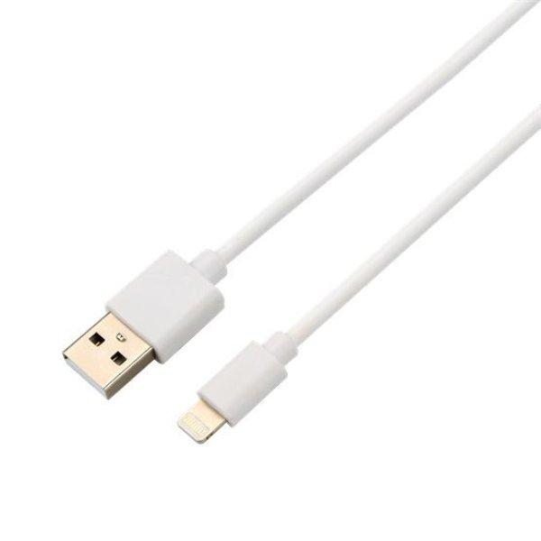 Avax CB124W PURE USB-A - Lightning 2m Cable White