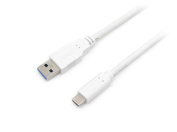 EQuip USB-C 3.2 Gen1 to USB-A cable 1m White