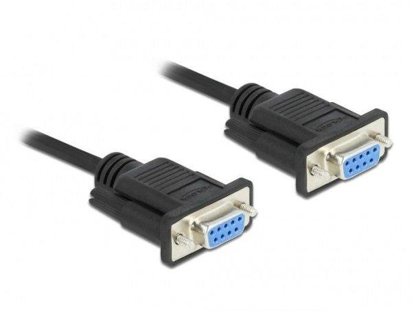 DeLock RS-232 D-Sub9 female to female null modem with narrow plug housing Serial
Cable 2m Black