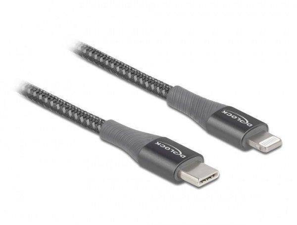 DeLock Data and Charging Cable USB Type-C to Lightning for iPhone iPad and iPod
MFi 1m Grey